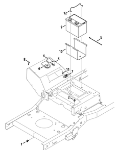 Electrical Diagram and Parts List for Z-FORCES48 (53BH5FJB-53BH5FJB050)(2012) Cub Cadet Lawn Tractor